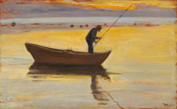 Pesca de anguilas de Michael Peter Ancher