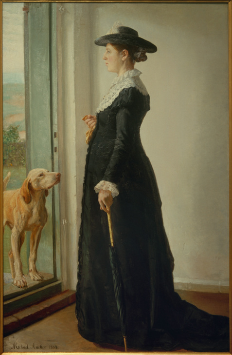 Porträt meiner Frau. Die Malerin Anna Ancher de Michael Peter Ancher