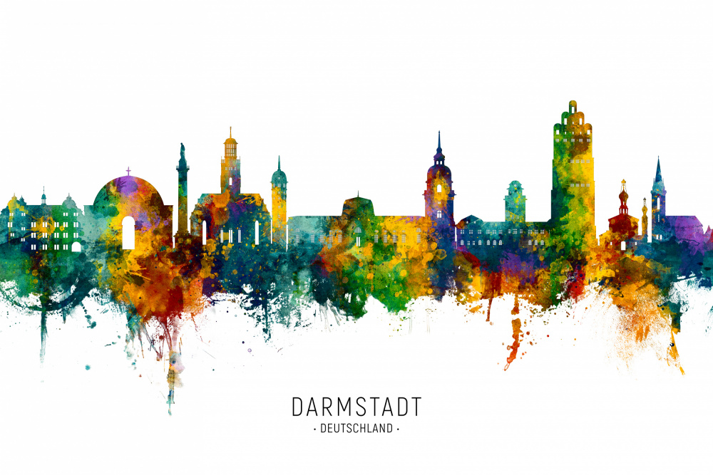 Darmstadt Germany Skyline de Michael Tompsett