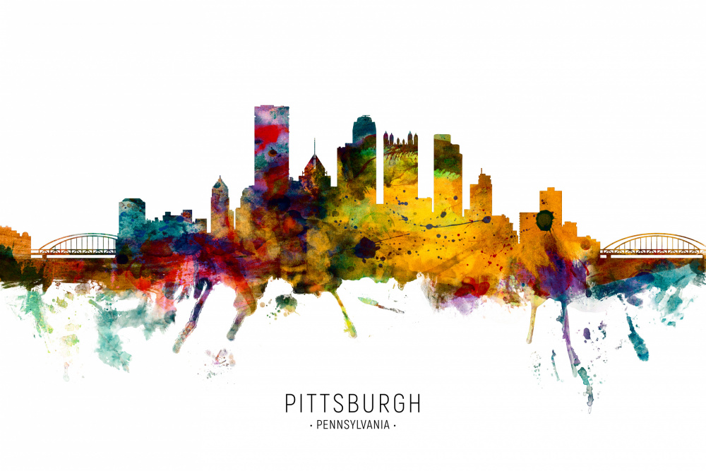 Pittsburgh Pennsylvania Skyline de Michael Tompsett