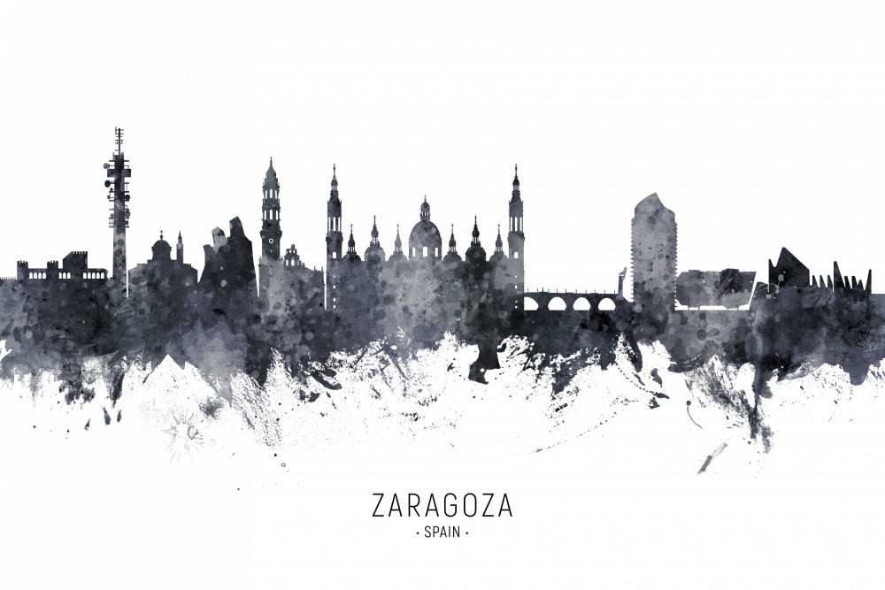 Zaragoza Spain Skyline de Michael Tompsett