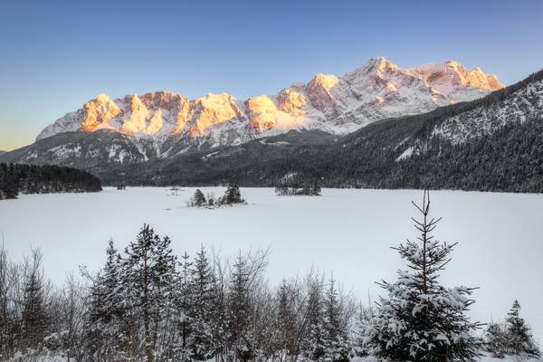 Winter am Eibsee in Bayern de Michael Valjak