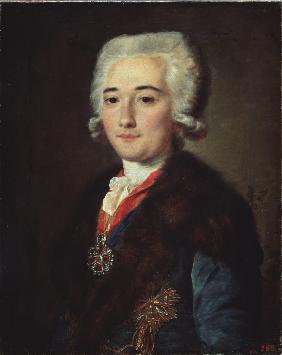 Portrait of Count Alexander Dmitriev-Mamonov, the Catherine II' favorite