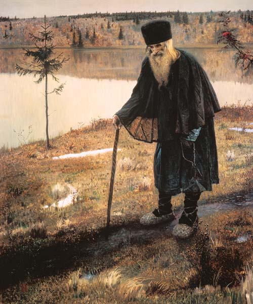 The hermit de Michail Wassiljew. Nesterow