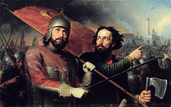 The National Uprising of Kuzma Minin (d.1616) and Count Dmitry Pozharsky (1578-1642) 1850 de Michail Ivanovich Skotti