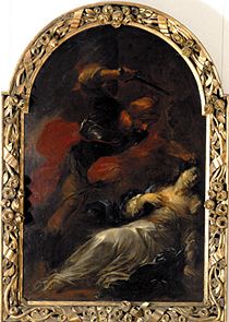 The martyrdom of St. Barbara de Michal Leopold Willmann