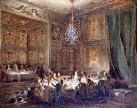 Dinner of the Prince of Conti (1717-76) in the Temple