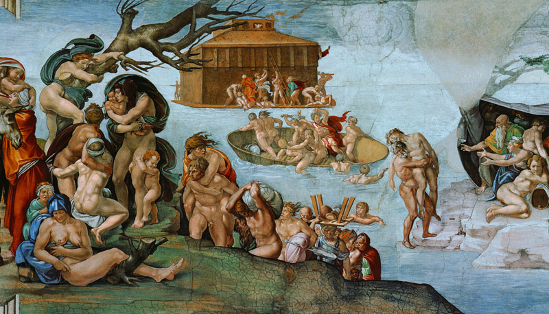 (the Flood part a Sistine chapel) de Miguel Ángel Buonarroti