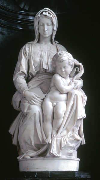 Madonna and Child, commissioned in 1505 by Jan van Moescroen given to the church in 1514 or 1517 de Miguel Ángel Buonarroti