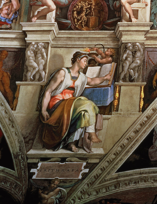 Sistine Chapel Ceiling: Eritrean Sibyl de Miguel Ángel Buonarroti