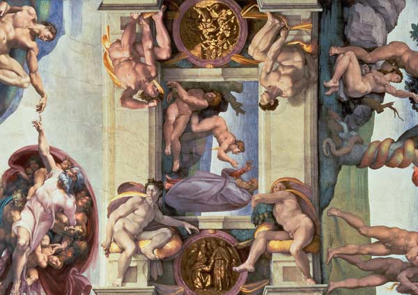 Sistine Chapel Ceiling (1508-12): The Creation of Eve de Miguel Ángel Buonarroti