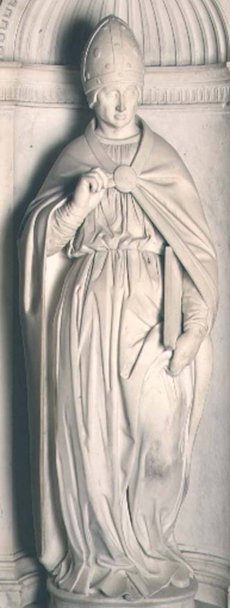 St. Pius, from the Piccolomini altar de Miguel Ángel Buonarroti