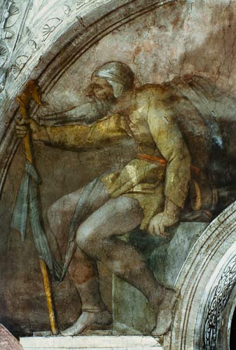 Sistine Chapel Ceiling: One of the Ancestors of God de Miguel Ángel Buonarroti