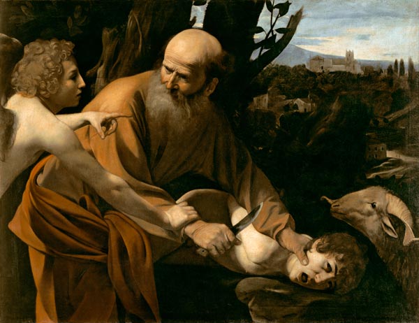 El Sacrificio de Isaac de Caravaggio
