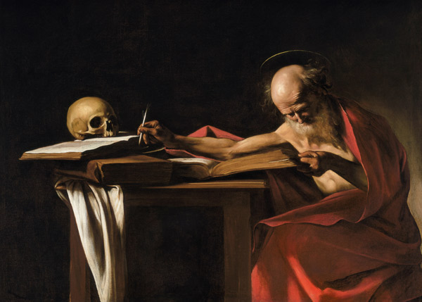 The holy Hieronymus de Caravaggio
