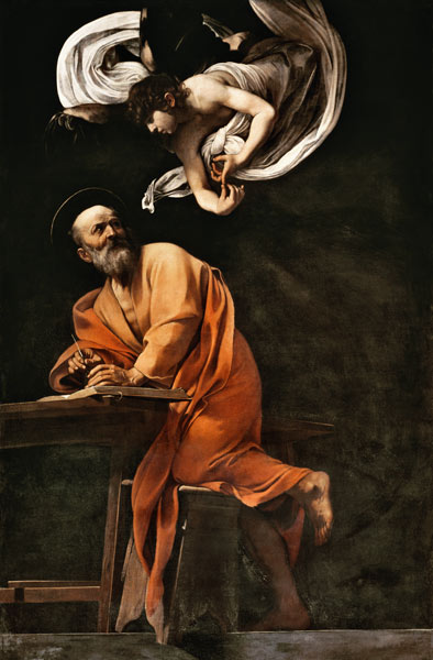 St. Matthew and the Angel de Caravaggio
