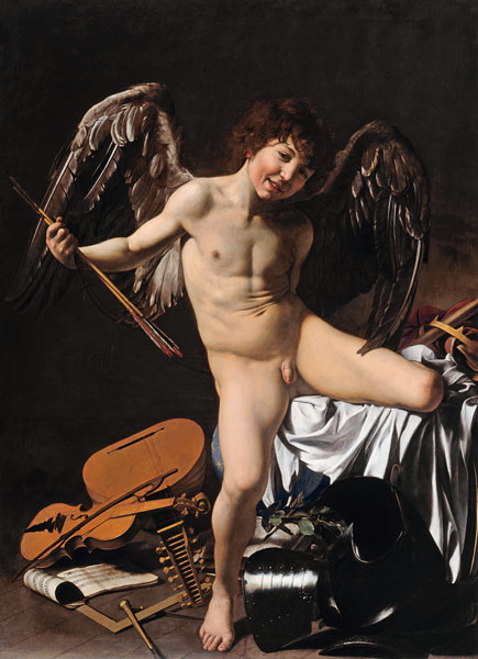 Amor Victorious de Caravaggio
