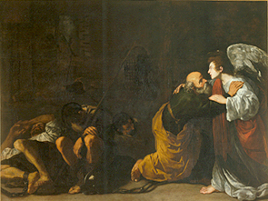 Die Befreiung des Hl. Petrus. de Caravaggio
