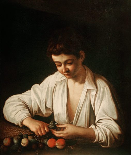 Caravaggio /Boy Peeling a Fruit/ c.1593 de Caravaggio
