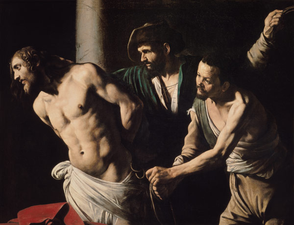 Christ at the scourge column de Caravaggio
