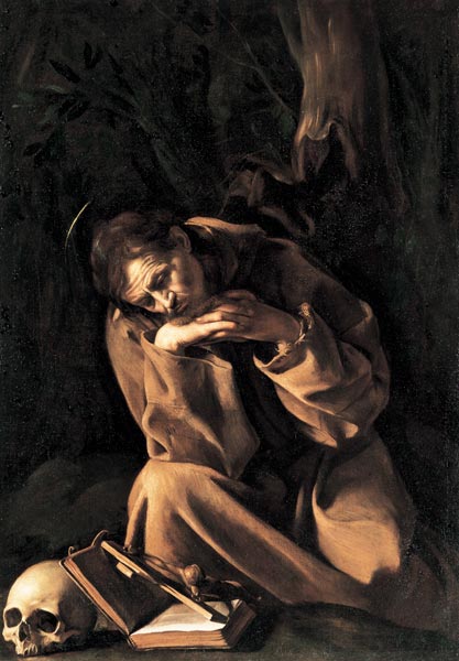 Caravaggio / St.Francis of Assisi / 1606 de Caravaggio
