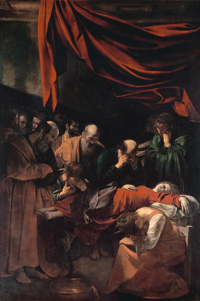 The Death of the Virgin de Caravaggio
