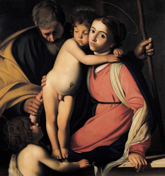 The Holy Family with John the Baptist as a Boy de Caravaggio
