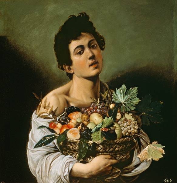Youth with a Basket of Fruit de Caravaggio
