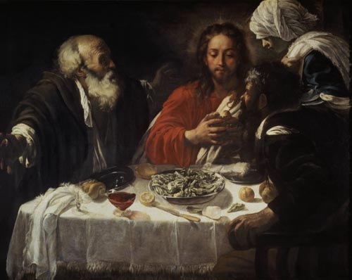 The Supper at Emmaus de Caravaggio
