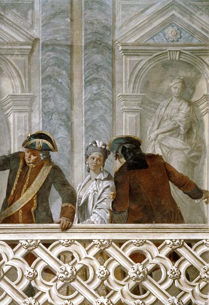 Group of three notaries de Michelangelo Morlaiter