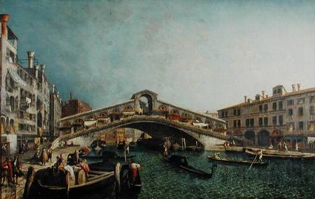 The Rialto Bridge, Venice de Michele Marieschi