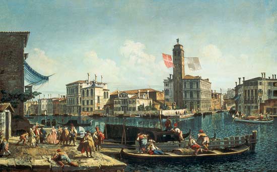 The Canal Grande and S. Geremia, Venice de Michele Marieschi
