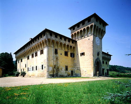 Villa Medicea di Cafaggiolo, begun 1451 (photo) de Michelozzo  di Bartolommeo