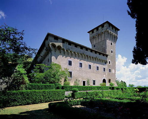 Villa il Trebbio, S. Piero a Sieve, begun 1451 (photograph) de Michelozzo  di Bartolommeo