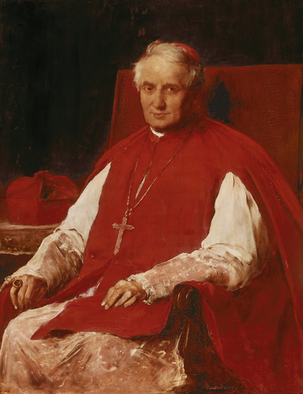 Portrait of the cardinal Haynald. de Mihály Munkácsy