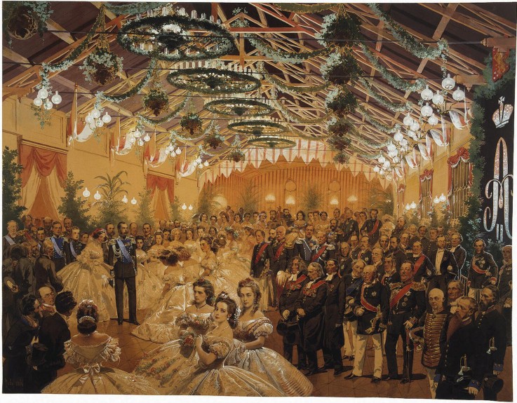 Ball in Honour of Alexander II Arranged in Helsingfors in September 1863 on the Premises of the Rail de Mihaly von Zichy