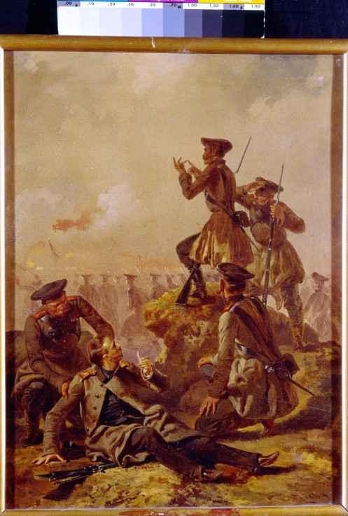A scene from the Crimean War (1853-1856) de Mihaly von Zichy