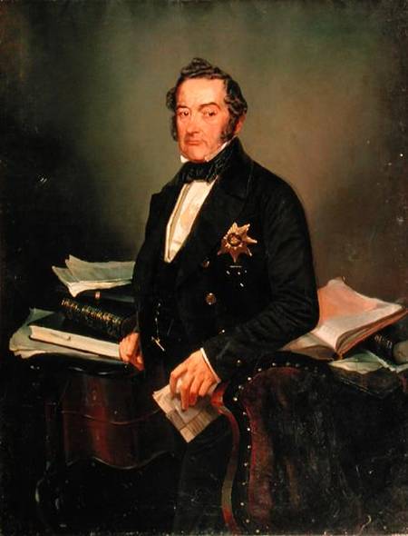 Portrait of Senator Ivan Tolstoy (1792-1854) de Mihaly von Zichy