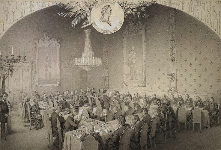 Session of the State Council in 1884 de Mihaly von Zichy
