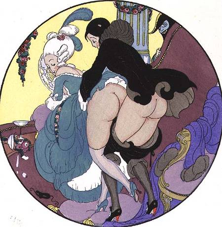 Teacher Assaulting His Pupil, plate 26 from The Pleasures of Eros de Mihaly von Zichy