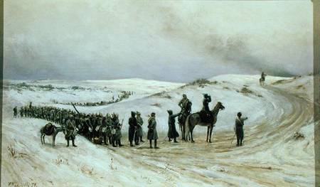 Bulgaria, a scene from the Russo-Turkish War of 1877-78 de Mikhail Malyshev