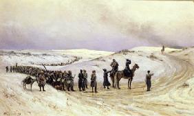 In Bulgarien. Szene aus dem russisch-türkischen Krieg 1877-1878