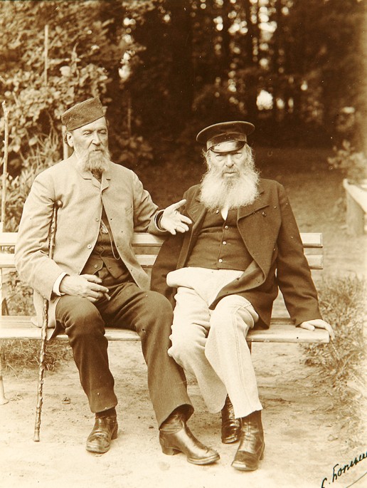 The poets Yakov Polonsky and Afanasy Fet de Mikhail Petrovich Botkin