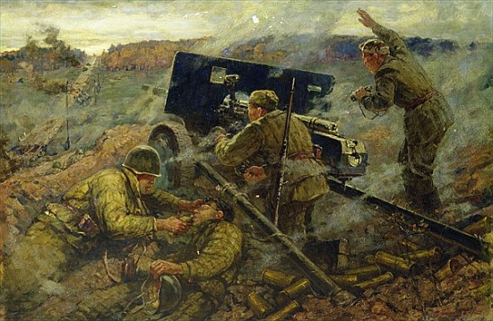The Battle of Yelnya near Moscow in 1941 de Mikhail Ananievich Ananyev