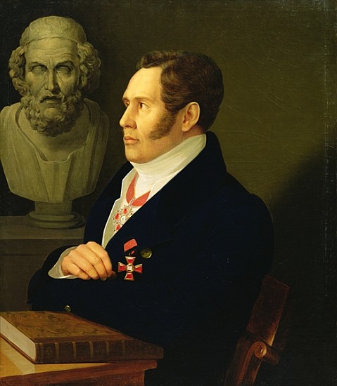 Portrait of Nikolay Gnedich de Mikhail Prokopyevich Vishnevitsky
