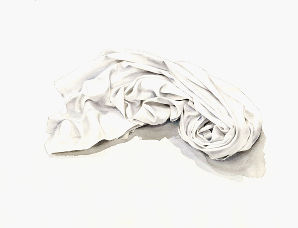Curled-up Sheet, 2004 (w/c on paper)  de Miles  Thistlethwaite