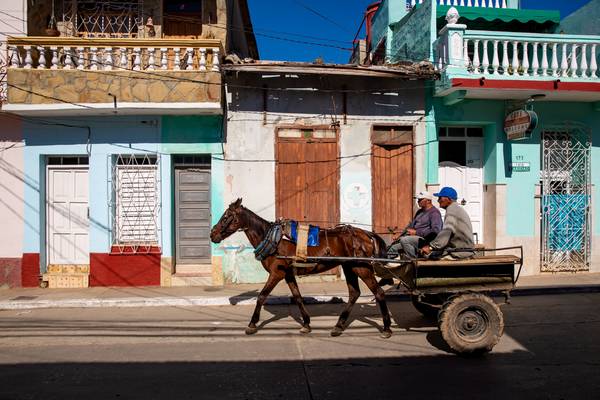 Horse-drawn carriage in Trinidad, Cuba, Kuba de Miro May