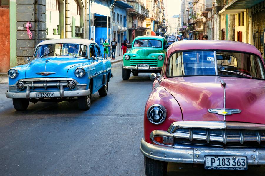 Coches antiguos en La Habana de Miro May