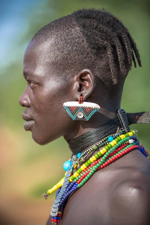 Porträt Mann aus dem Hamer Stamm in Omo Valley, Äthiopien, Afrika de Miro May