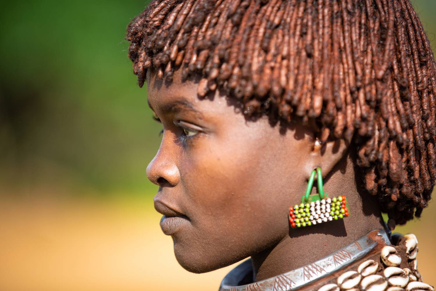Portrait Äthiopien Afrika Omo Valley Hamer Stamm de Miro May